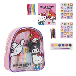 ZAINETTO HELLO KITTY  CON ACCESSORI COLORI