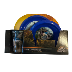 BREAKFAST SET JURASSIC WORLD