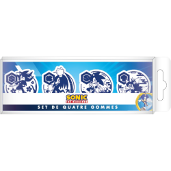 SET GOMME PER CANCELLARE 4 PEZZI SONIC