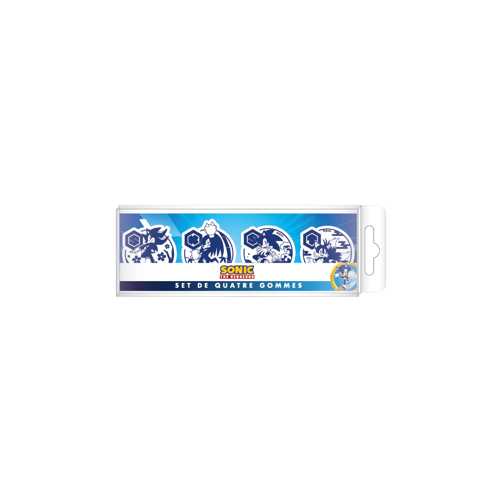 SET GOMME PER CANCELLARE 4 PEZZI SONIC