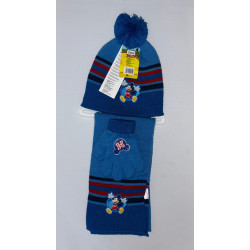SET CAPPELLO, GUANTI E SCIARPA MICKEY MOUSE