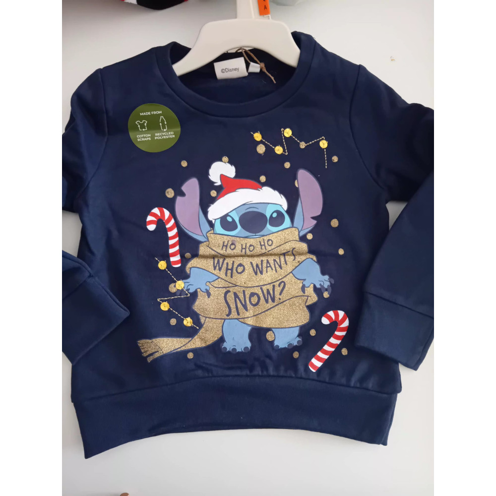 FELPA NATALIZIA STITCH