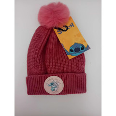 CAPPELLO STITCH ROSA PON PON