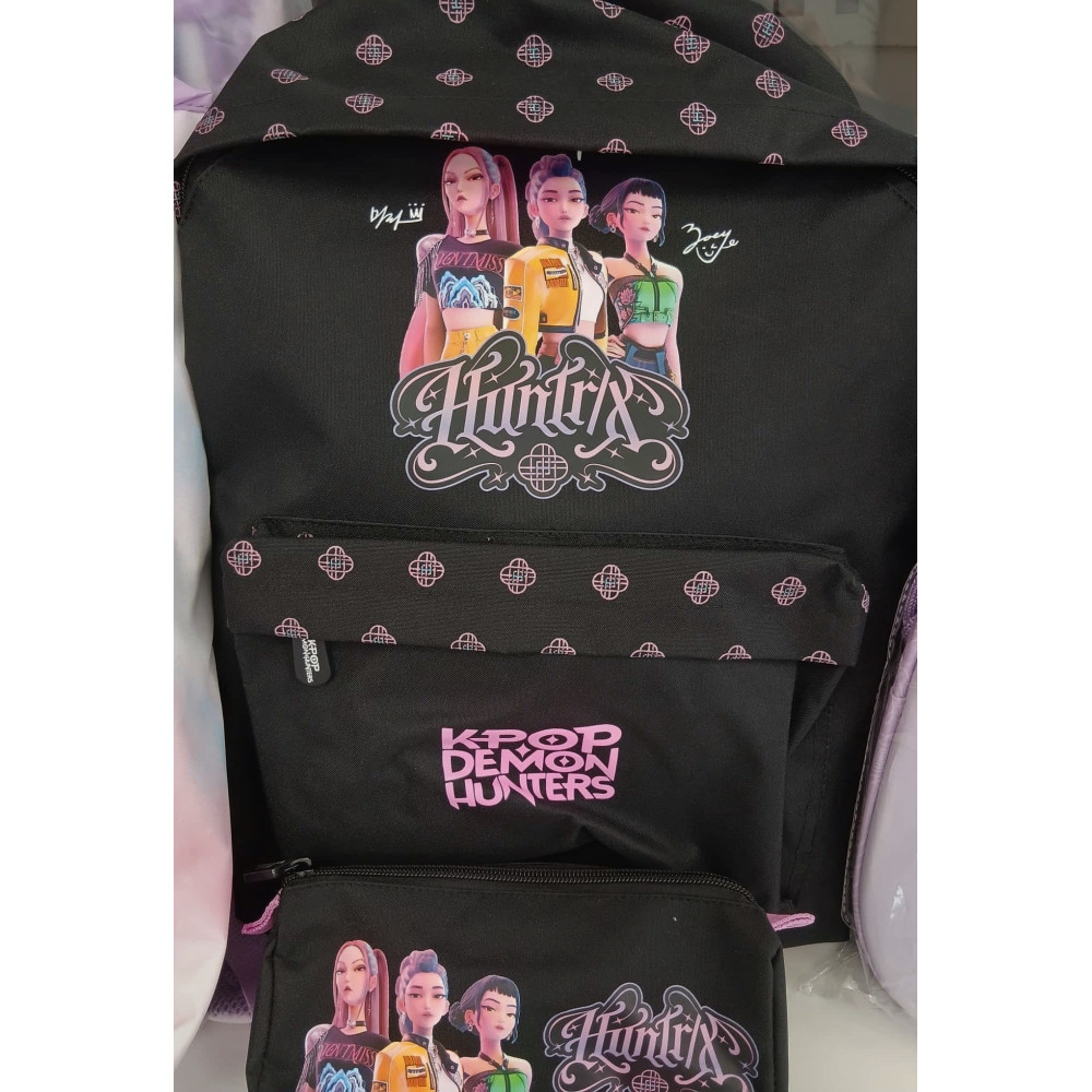 Zaino e astuccio scuola k-pop