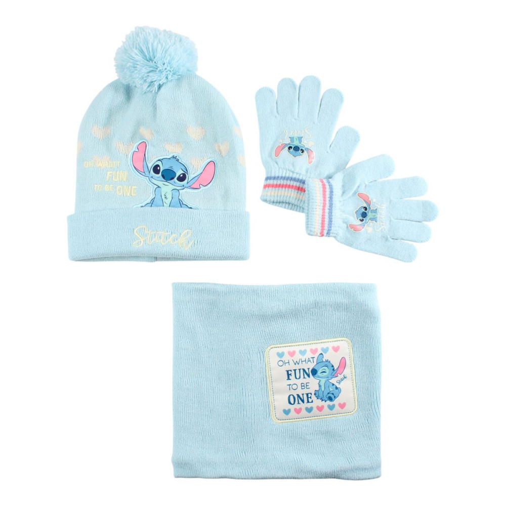 SET  CAPPELLO, GUANTI E SCALDACOLLO STITCH