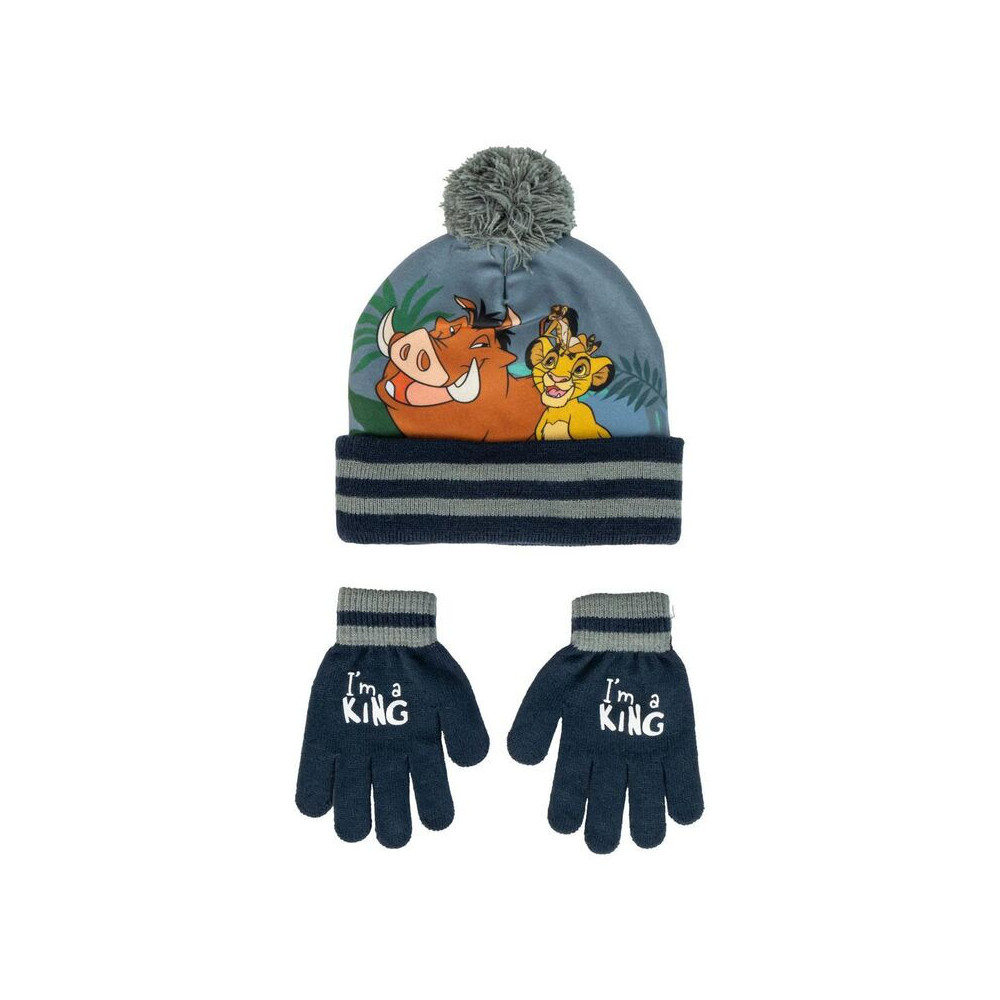 SET CAPPELLO E GUANTI RE LEONE